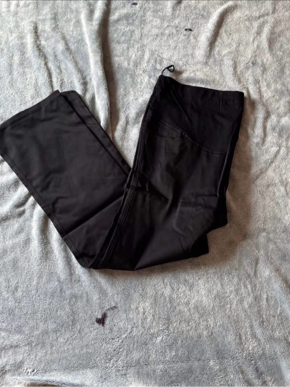 MATERNITY- Black Straight-Leg Pants